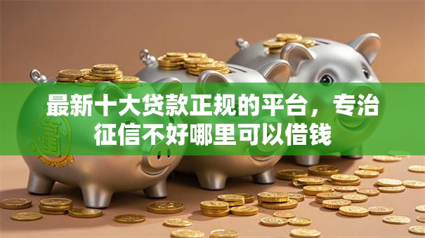 最新十大贷款正规的平台，专治征信不好哪里可以借钱