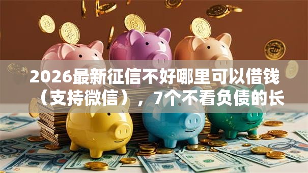 2026最新征信不好哪里可以借钱（支持微信），7个不看负债的长期网贷平台无私分享