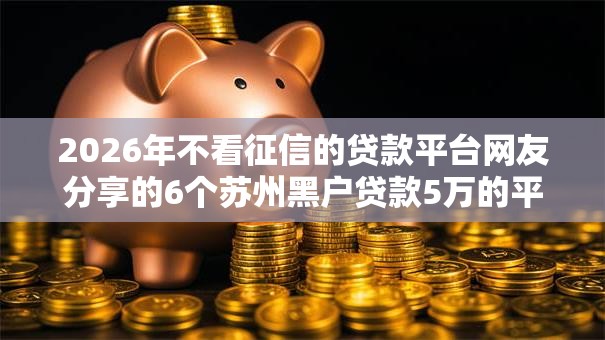 2026年不看征信的贷款平台网友分享的6个苏州黑户贷款5万的平台我觉得不错！