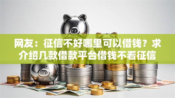 网友:征信不好哪里可以借钱?求介绍几款借款平台借钱不看征信 网友:征信不好哪里可以借钱?求介绍几款借款平台借钱不看征信