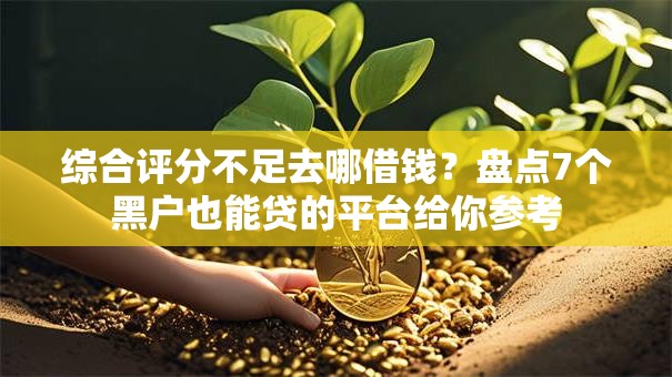 综合评分不足去哪借钱?盘点7个黑户也能贷的平台给你参考 综合评分不足去哪借钱?盘点7个黑户也能贷的平台给你参考