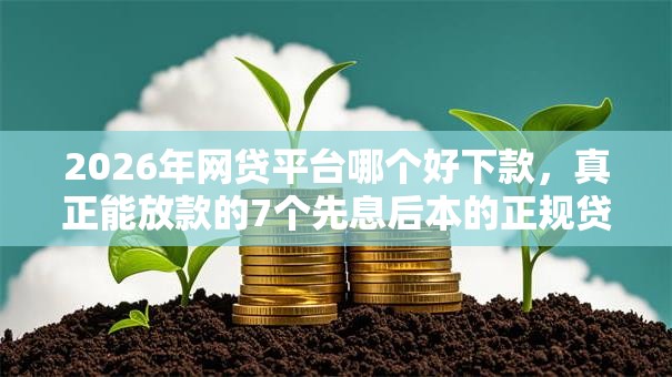 2026年网贷平台哪个好下款，真正能放款的7个先息后本的正规贷款平台推荐