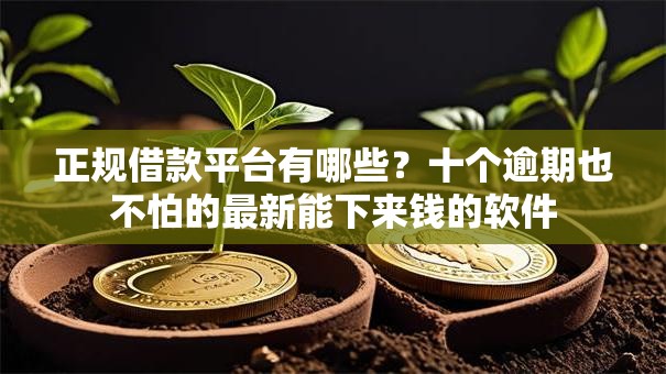 正规借款平台有哪些？十个逾期也不怕的最新能下来钱的软件