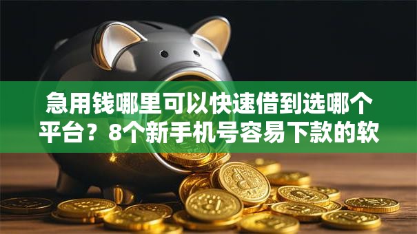 急用钱哪里可以快速借到选哪个平台？8个新手机号容易下款的软件推荐