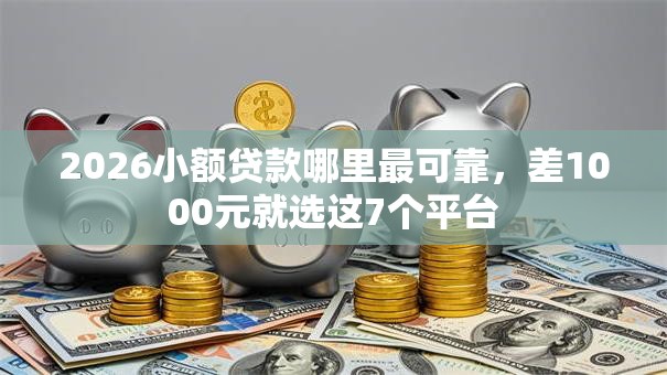 2026小额贷款哪里最可靠，差1000元就选这7个平台