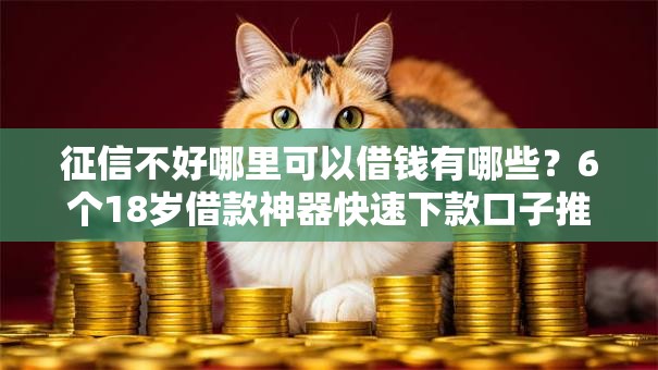 征信不好哪里可以借钱有哪些？6个18岁借款神器快速下款口子推荐给你