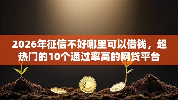 2026年征信不好哪里可以借钱，超热门的10个通过率高的网贷平台推荐