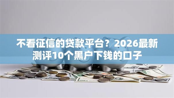 不看征信的贷款平台？2026最新测评10个黑户下钱的口子