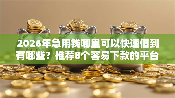 2026年急用钱哪里可以快速借到有哪些？推荐8个容易下款的平台