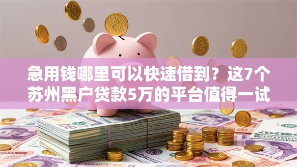 急用钱哪里可以快速借到?这7个苏州黑户贷款5万的平台值得一试 急用钱哪里可以快速借到?这7个苏州黑户贷款5万的平台值得一试