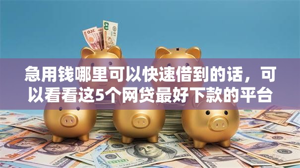 急用钱哪里可以快速借到的话,可以看看这5个网贷最好下款的平台 急用钱哪里可以快速借到的话,可以看看这5个网贷最好下款的平台