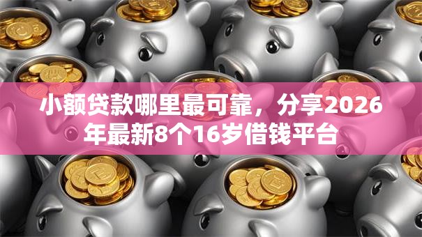 小额贷款哪里最可靠,分享2026年最新8个16岁借钱平台 小额贷款哪里最可靠,分享2026年最新8个16岁借钱平台