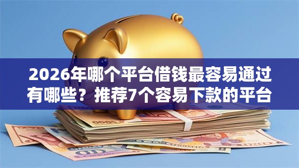 2026年哪个平台借钱最容易通过有哪些？推荐7个容易下款的平台