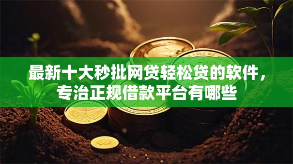 最新十大秒批网贷轻松贷的软件,专治正规借款平台有哪些 最新十大秒批网贷轻松贷的软件,专治正规借款平台有哪些