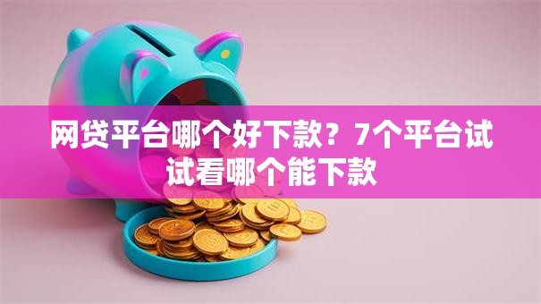 网贷平台哪个好下款？7个平台试试看哪个能下款