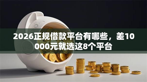 2026正规借款平台有哪些，差10000元就选这8个平台
