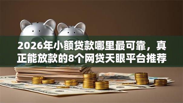 2026年小额贷款哪里最可靠，真正能放款的8个网贷天眼平台推荐