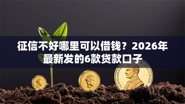征信不好哪里可以借钱？2026年最新发的6款贷款口子