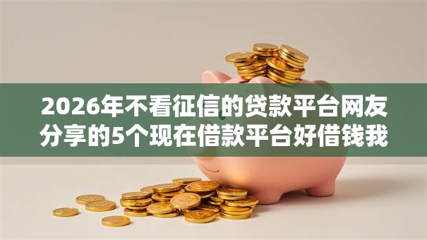 2026年不看征信的贷款平台网友分享的5个现在借款平台好借钱我觉得不错! 2026年不看征信的贷款平台网友分享的5个现在借款平台好借钱我觉得不错!