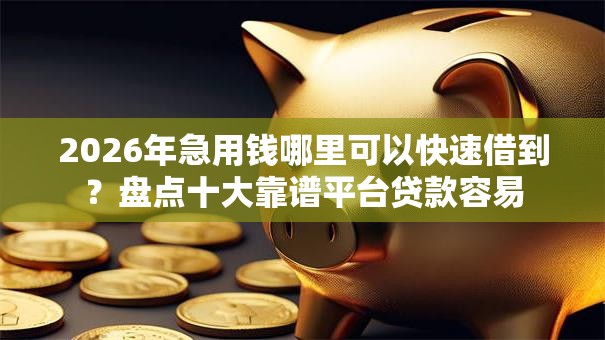 2026年急用钱哪里可以快速借到?盘点十大靠谱平台贷款容易 2026年急用钱哪里可以快速借到?盘点十大靠谱平台贷款容易