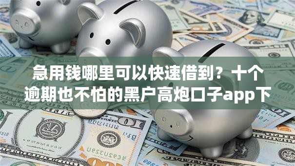 急用钱哪里可以快速借到？十个逾期也不怕的黑户高炮口子app下载