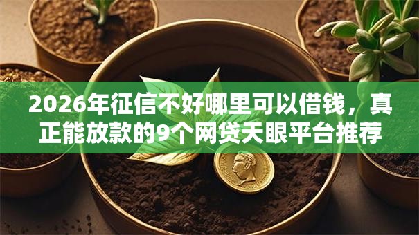 2026年征信不好哪里可以借钱,真正能放款的9个网贷天眼平台推荐 2026年征信不好哪里可以借钱,真正能放款的9个网贷天眼平台推荐
