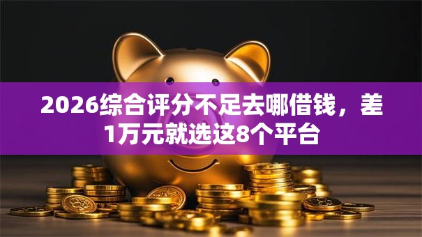 2026综合评分不足去哪借钱,差1万元就选这8个平台 2026综合评分不足去哪借钱,差1万元就选这8个平台