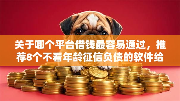 关于哪个平台借钱最容易通过，推荐8个不看年龄征信负债的软件给你