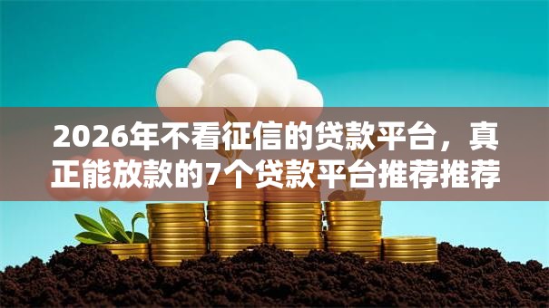 2026年不看征信的贷款平台,真正能放款的7个贷款平台推荐推荐 2026年不看征信的贷款平台,真正能放款的7个贷款平台推荐推荐