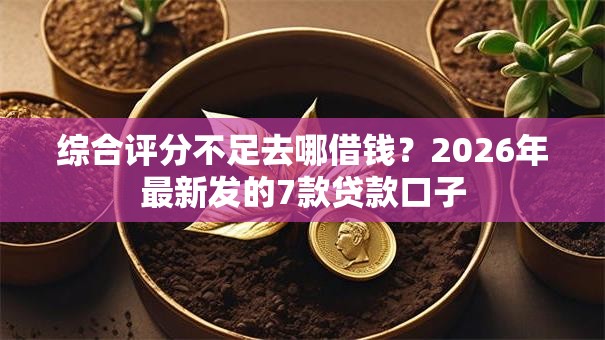 综合评分不足去哪借钱？2026年最新发的7款贷款口子