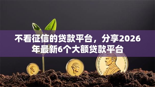 不看征信的贷款平台,分享2026年最新6个大额贷款平台 不看征信的贷款平台,分享2026年最新6个大额贷款平台
