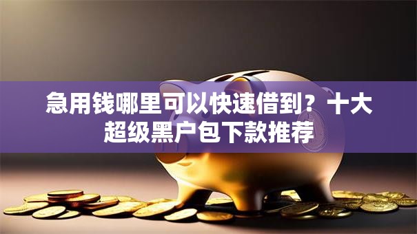 急用钱哪里可以快速借到?十大超级黑户包下款推荐 急用钱哪里可以快速借到?十大超级黑户包下款推荐