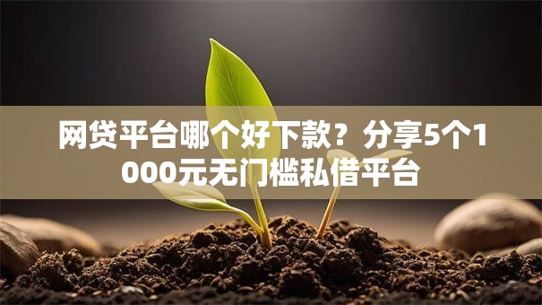 网贷平台哪个好下款?分享5个1000元无门槛私借平台 网贷平台哪个好下款?分享5个1000元无门槛私借平台