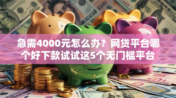 急需4000元怎么办?网贷平台哪个好下款试试这5个无门槛平台 急需4000元怎么办?网贷平台哪个好下款试试这5个无门槛平台