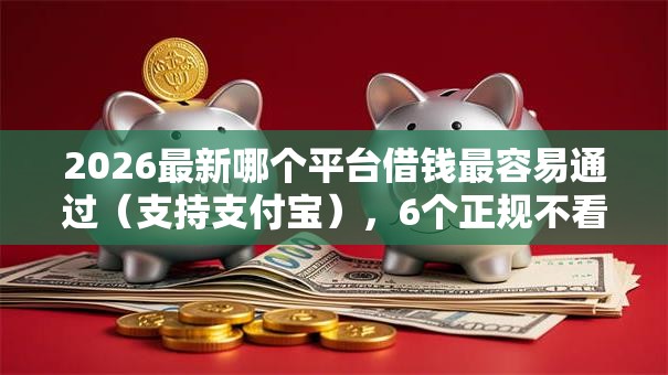 2026最新哪个平台借钱最容易通过（支持支付宝），6个正规不看征信的小额贷款口子无私分享