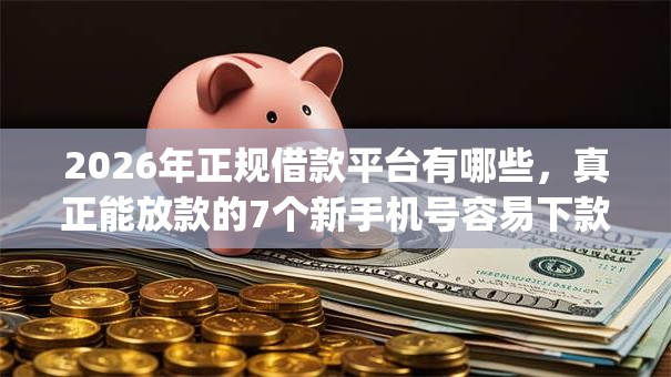 2026年正规借款平台有哪些，真正能放款的7个新手机号容易下款的app推荐
