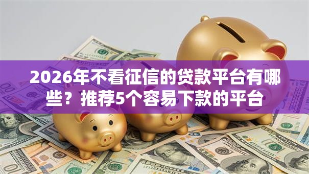2026年不看征信的贷款平台有哪些?推荐5个容易下款的平台 2026年不看征信的贷款平台有哪些?推荐5个容易下款的平台