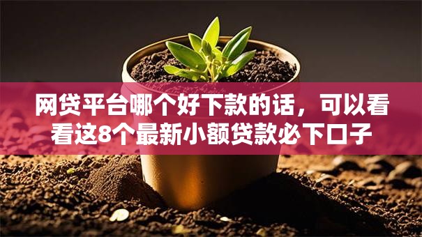 网贷平台哪个好下款的话,可以看看这8个最新小额贷款必下口子 网贷平台哪个好下款的话,可以看看这8个最新小额贷款必下口子