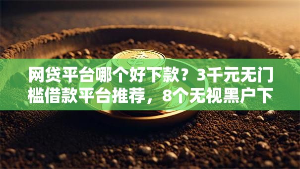 网贷平台哪个好下款？3千元无门槛借款平台推荐，8个无视黑户下款口子名单大全盘点