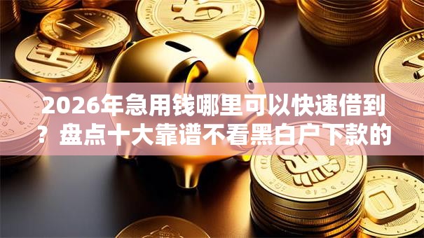 2026年急用钱哪里可以快速借到?盘点十大靠谱不看黑白户下款的网贷 2026年急用钱哪里可以快速借到?盘点十大靠谱不看黑白户下款的网贷