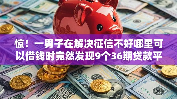 惊！一男子在解决征信不好哪里可以借钱时竟然发现9个36期贷款平台，事后分享了出来
