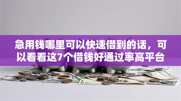 急用钱哪里可以快速借到的话,可以看看这7个借钱好通过率高平台 急用钱哪里可以快速借到的话,可以看看这7个借钱好通过率高平台