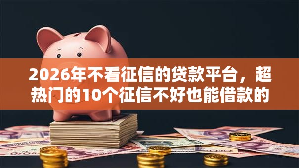 2026年不看征信的贷款平台,超热门的10个征信不好也能借款的平台推荐 2026年不看征信的贷款平台,超热门的10个征信不好也能借款的平台推荐