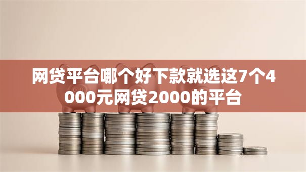 网贷平台哪个好下款就选这7个4000元网贷2000的平台 网贷平台哪个好下款就选这7个4000元网贷2000的平台