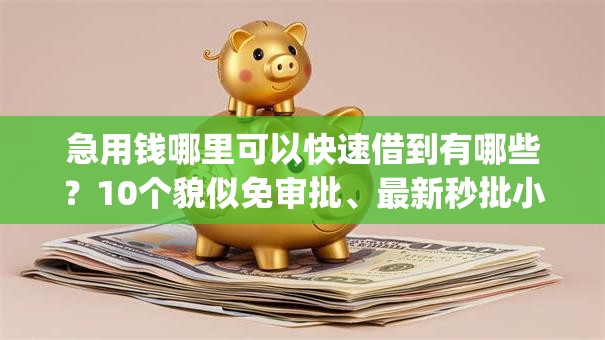 急用钱哪里可以快速借到有哪些?10个貌似免审批、最新秒批小额贷款app合集 急用钱哪里可以快速借到有哪些?10个貌似免审批、最新秒批小额贷款app合集