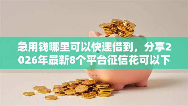 急用钱哪里可以快速借到，分享2026年最新8个平台征信花可以下款