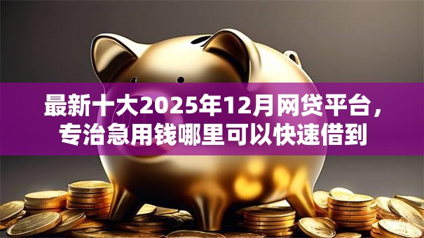 最新十大2025年12月网贷平台,专治急用钱哪里可以快速借到 最新十大2025年12月网贷平台,专治急用钱哪里可以快速借到