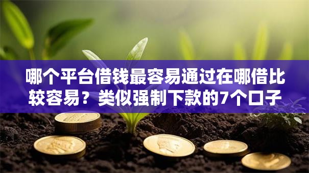哪个平台借钱最容易通过在哪借比较容易？类似强制下款的7个口子参考