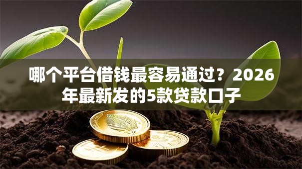 哪个平台借钱最容易通过?2026年最新发的5款贷款口子 哪个平台借钱最容易通过?2026年最新发的5款贷款口子