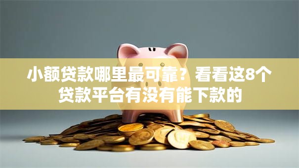 小额贷款哪里最可靠?看看这8个贷款平台有没有能下款的 小额贷款哪里最可靠?看看这8个贷款平台有没有能下款的